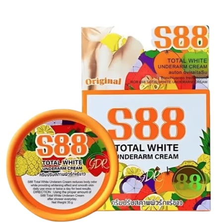 كريم S88 توتال وايت التايلندي لتفتيح تحت الإبط - 35 جرام