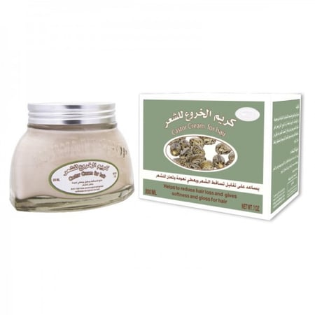 كويت شوب كريم الخروع يساعد على تقليل تساقط الشعر ويعطي نعومه ولمعان للشعر - 200 مل