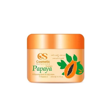 جي سي كوزماتيكس كريم لتفتيح وتبييض الجسم واليدين بالبابايا وفيتامين اي 300مل CS-018