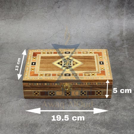 علبة سورية موزاييك فاخرة ( حجم 2-5 أوقيات )