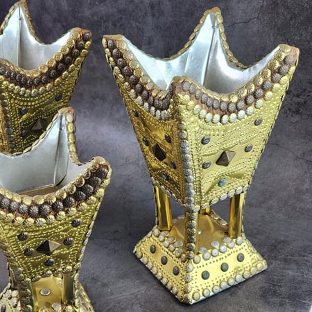 طقم مباخر حائلية ذهبي