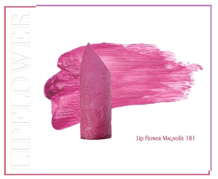 احمر شفاه ماغنوليا مع مسحوق اللؤلؤ