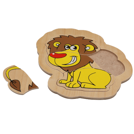 لوح تركيب خشبي - الأسد