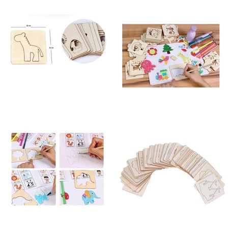 تسوق العاب للرسم على القوالب الخشبية  للاطفال عند فاميليا السعودية