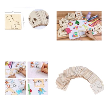 تسوق العاب للرسم على القوالب الخشبية  للاطفال عند فاميليا السعودية