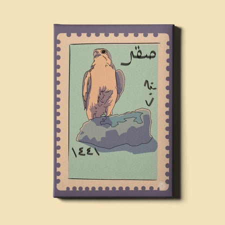 لوحة | تراث سعودي صقر