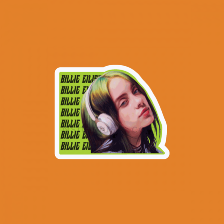 ستيكر بيلي ايليش | Billie Eilish