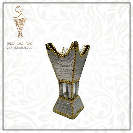 مباخر حائلية لون فضي تراثي شكل 2