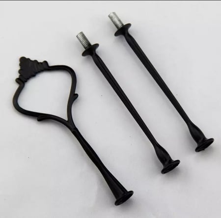 حامل كيك 3 ادوار شكل تاج متوفر 3 الوان