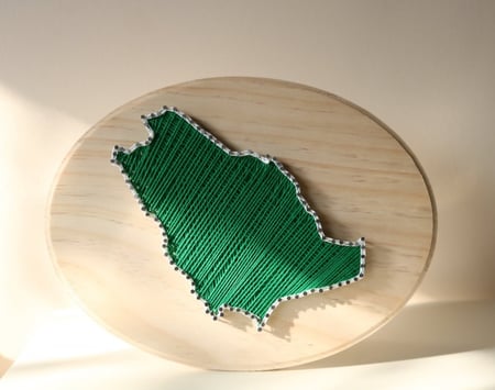 خشب mdf خريطه المملكه فقط جاهز للاعمال الخشبيه سمك 6