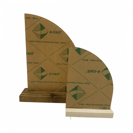 استاند اكريلك شفاف ساده مع استاند شفاف مقاس A4-A5