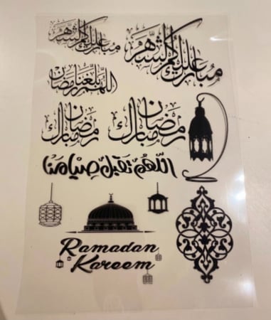 ورق فيلم شفاف فارغ جاهز للطباعه باليزر الحبه