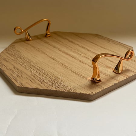 مسكات لون برونزي مقاس 7 زوجين