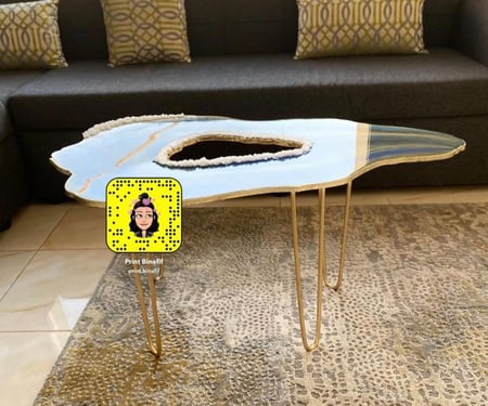 ارجل طاولات لون ذهبي بالحبه