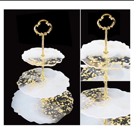 حامل كيك 3 ادوار متوفر 3 الوان