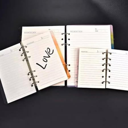 ورق  دفتر  ذكريات 45 ورقه متوفر مقاس A6_A5