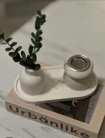 صحون مباخر لون فضي