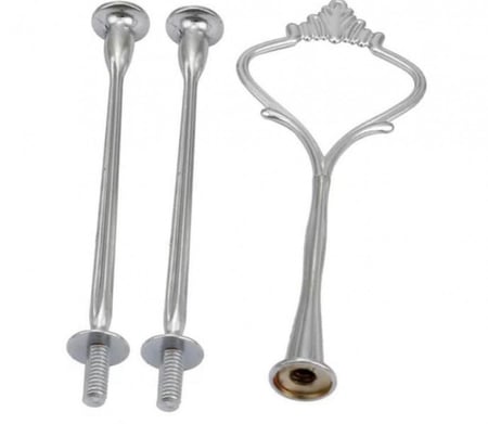 حامل كيك 3 ادوار شكل تاج متوفر 3 الوان