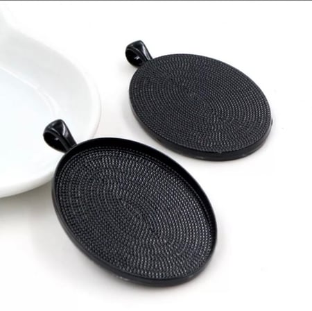 5 قطع قالب اكسسورات معدني بيضاوي متنوعه الالوان