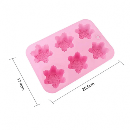 قالب ندفة ثلج 6 فجوات