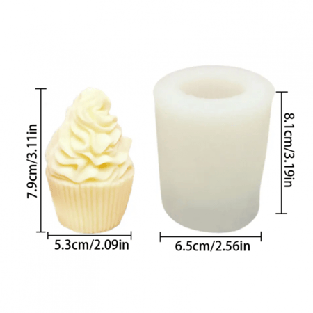 قالب سيليكون كب كيك للشمع