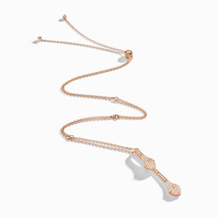Cleo long chain full diamonds