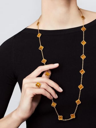 Vintage alhambra necklave, 20 motifs