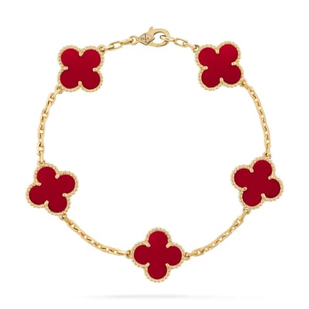 Vintage alhambra bracelet, 5 motifs