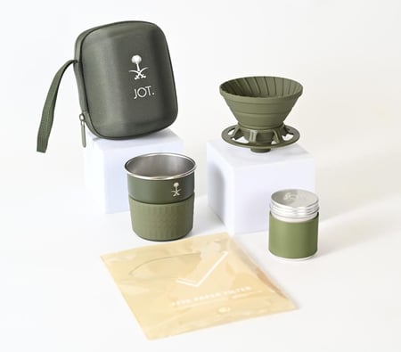 JOT - Carry-On Suitcase Lite Green KSA Logo