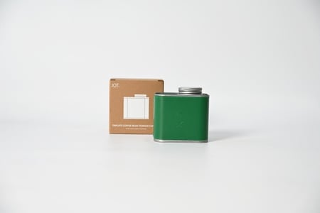 Jot - Metal coffee canister With KSA Logo Green