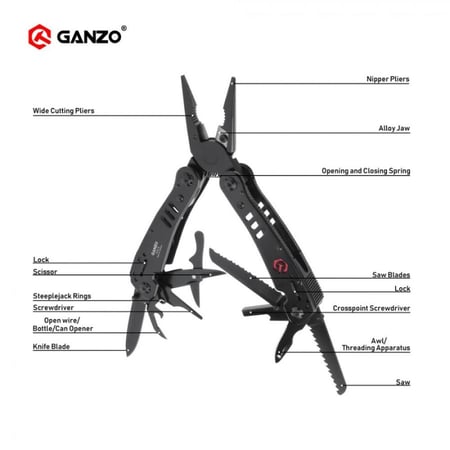 Multi Tool Ganzo G302-B - مجموعة عدة قانزو