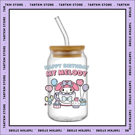 كاس زجاج - HBD melody