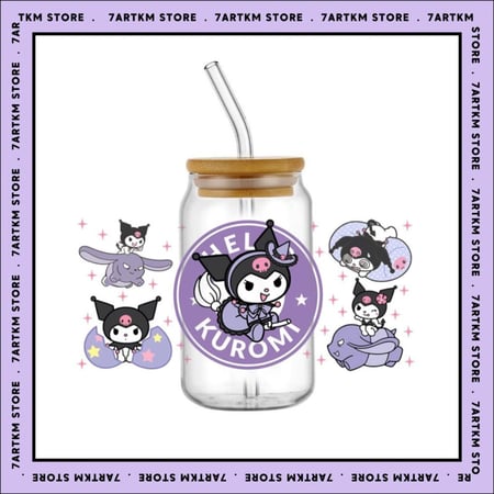 كاس زجاج - kuromi 3