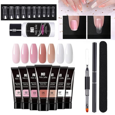 مجموعة طلاء جل للأظافر متعدد الألوان من ني جولي