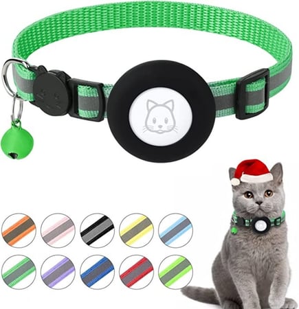 جهاز ابل ايرتاج مع طوق سيمبل ثينجز لتتبع القطط والكلاب عبر GPS