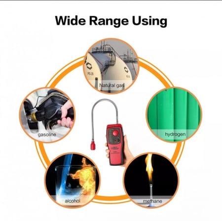 جهاز كاشف تسريب الغاز (مستشعر ذكي وحساسية عالية) شحن مجاني