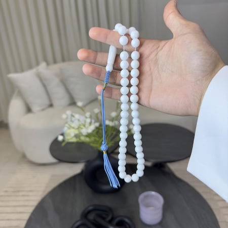 مسباح بكلايت كركوشة ( ابيض )