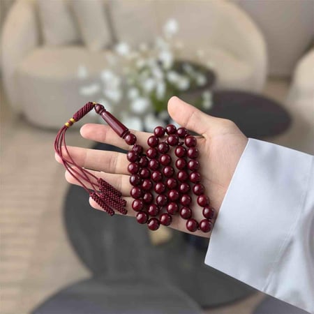 مسباح بكلايت كركوشة ( عنابي )