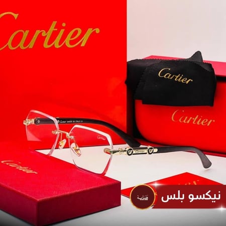 نظارة كارتييه + سبحة