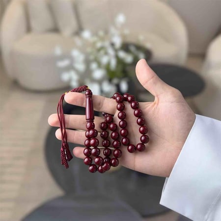 مسباح بكلايت كركوشة ( عنابي )