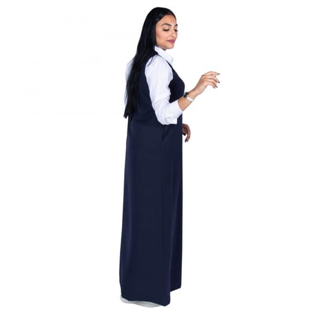 مريول ثانوي كحلي شيال بقصة عصرية من كنزي