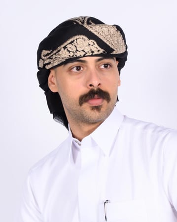 شال رجالي مطرز