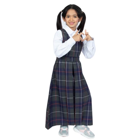 مريول روضة بتصميم كاروهات