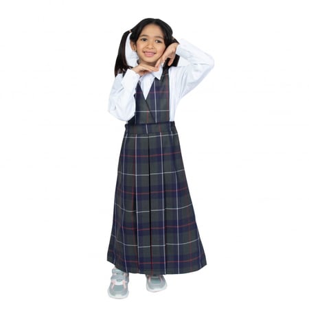 مريول روضة بتصميم كاروهات