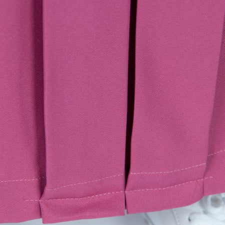 مريول مدرسي أبتدائي بلون وردي بأزرار وفيونكا من كنزي