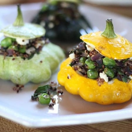 بذور كوسا مسطحة " الطبق الطائر " -  Scallop Blend Summer Squash Seeds