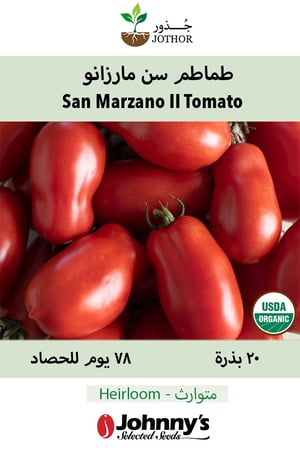 بذور طماطم سان مارزانو - San Marzano II Organic Tomato Seed
