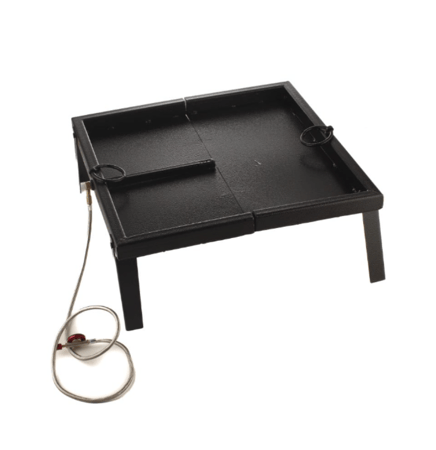 منقل نار صفط 4 ارجل 45*45*17 مع لي وجراب