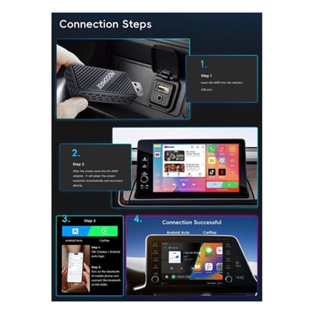 موج ماكس كار بلاي محول USB ذكي قطعة تحويل شاشة السيارة MX-Al001