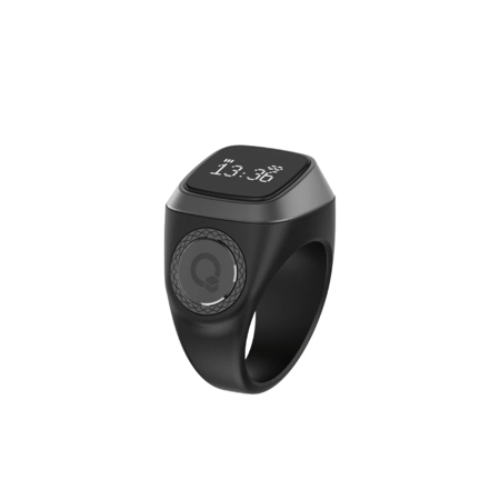 خاتم التسبيح الذكي iQlBLA - أسود رصاصي